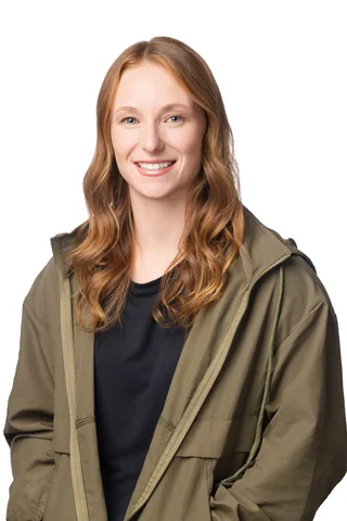 Kirsten Gregurich in an olive jacket